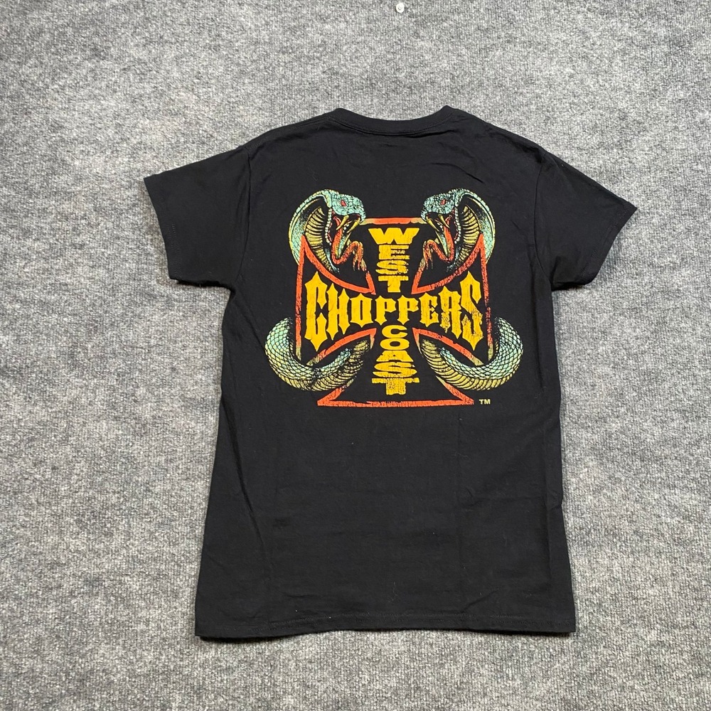 West Coast Choppers Jesse James Cobra Iron Cross Graphic T-Shirt Black Small